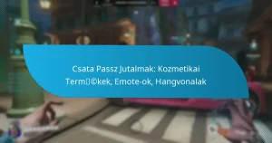 Csata Passz Jutalmak: Kozmetikai Termékek, Emote-ok, Hangvonalak